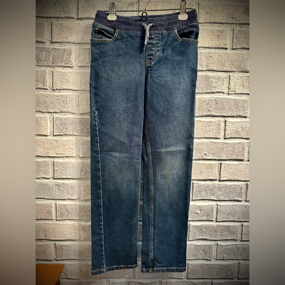 Lands End boys elastic waist jeans size L10/12